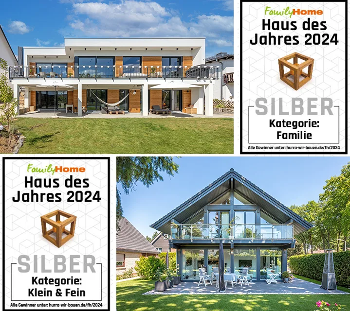 Haus des Jahres 2024: 2x Silber für Meisterstück-HAUS